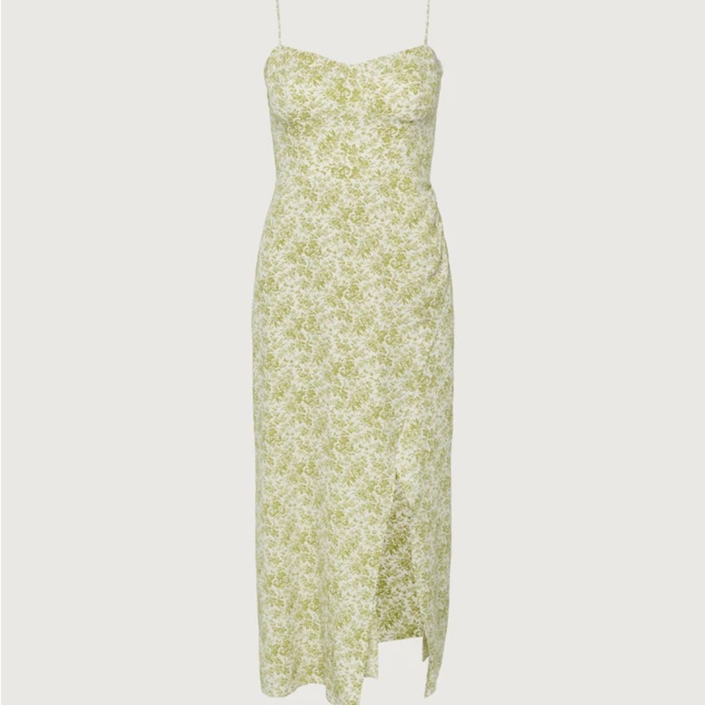 Oak + Fort Floral Midi Dress